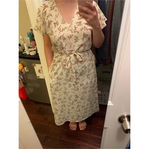 Flower print maxi dress